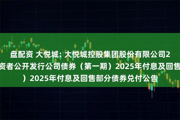 盘配资 大悦城: 大悦城控股集团股份有限公司2022年面向专业投资者公开发行公司债券（第一期）2025年付息及回售部分债券兑付公告